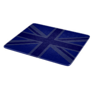Blaue Union Jack britische Flagge Design Schneidebrett