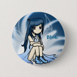 Blaue Unschuld Button