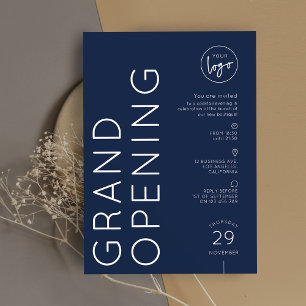 Blaue Unternehmens-Logo-Eröffnung Corporate Grand Einladung