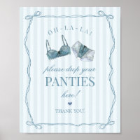 Blaue Unterwäsche Junggesellinnenabschied Slip Bit