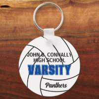 Blaue Varsity-Volleyball-Mannschaft der High Schoo