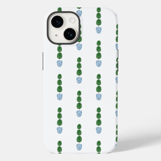Blaue Vase Topipe Case-Mate iPhone Hülle (Rückseite)