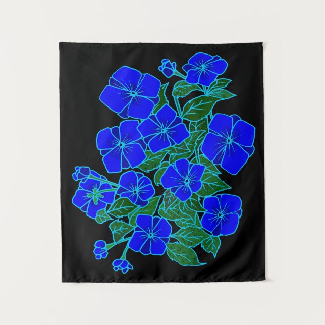 Blaue Veilchen Klein Wandteppich (Vorderseite)