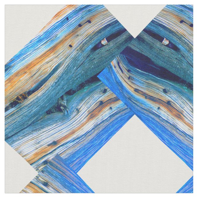 Blaue verwitterte Weißdiamanten Stoff (Nahaufnahme)