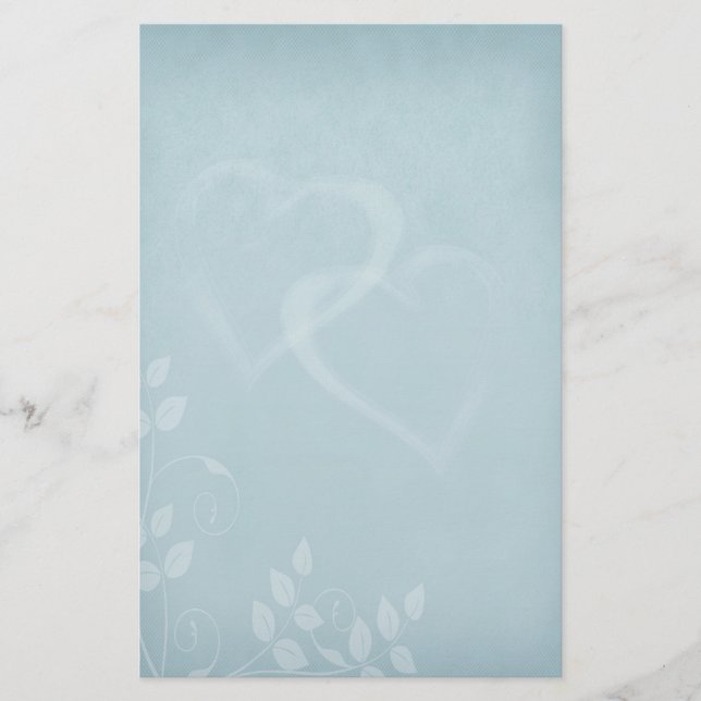 Blaue Vintage Briefpapier (Vorderseite)