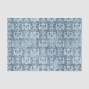 Blaue Vintage Schmetterlinge Seidenpapier