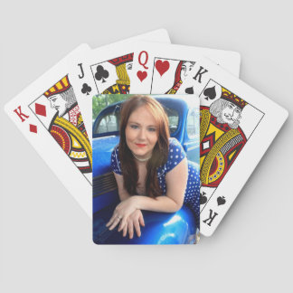 Blaue Vintage Spielkarten