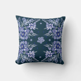 Blaue Vintage-Square Kissen