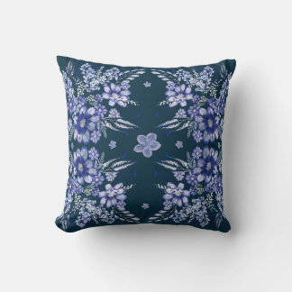 Blaue Vintage-Square Kissen