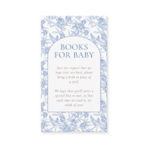Blaue Vintage-Toile-De-Jouy-Jungen-Script-Baby-Par