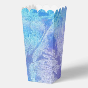 Blaue Violette Aquarell-Grunge-Malerei 1 Geschenkschachtel