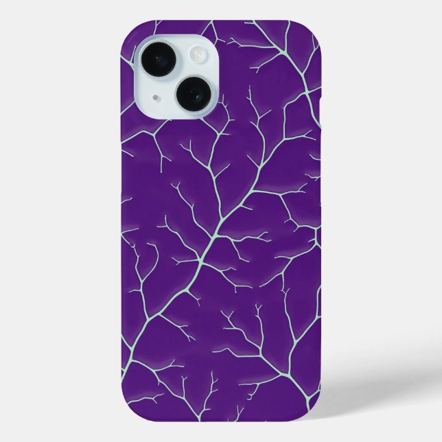 Blaue-Violette Ast Design iPhone-Hülle Case-Mate iPhone Hülle (Rückseite)