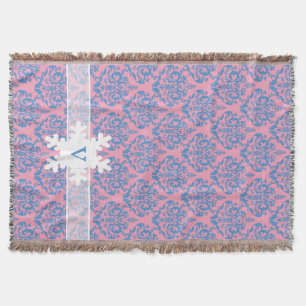 Blaue Violette Mattierte Orchidee Damaskus mit Sch Decke