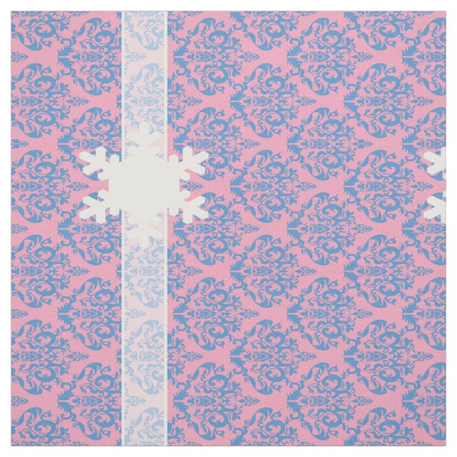 Blaue Violette Mattierte Orchidee Damaskus mit Sch Stoff (Muster)