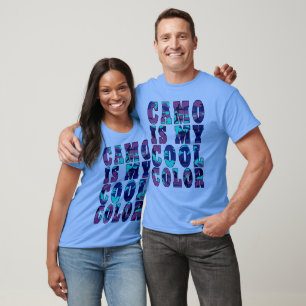 Blaue Violette Tarnung Ist Meine Coole Farbe Unise T-Shirt