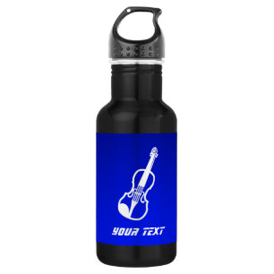 Blaue Violine Edelstahlflasche