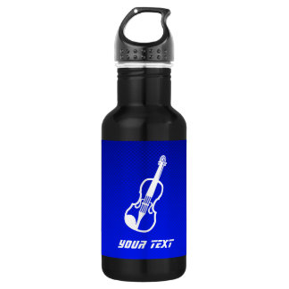 Blaue Violine Edelstahlflasche