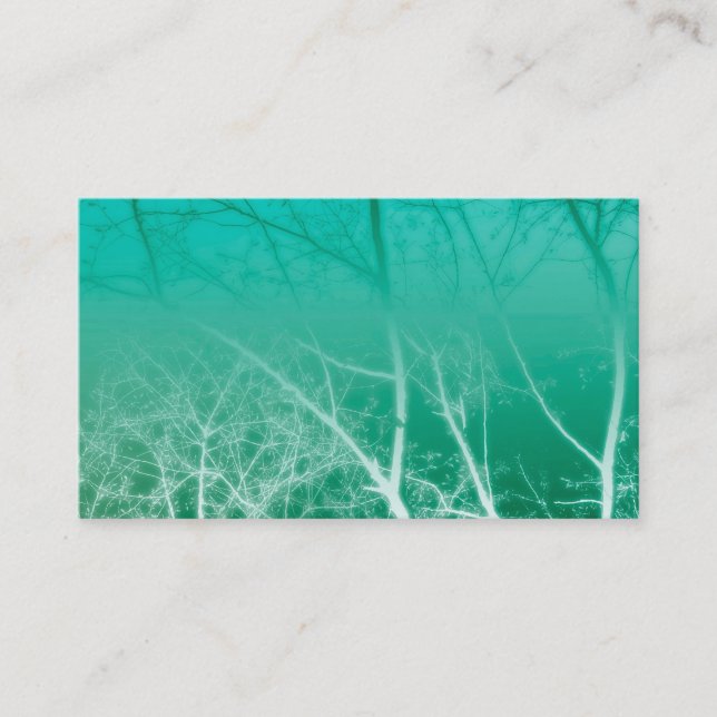 Blaue Visitenkartenvorlage Original Art Visitenkarte (Vorderseite)