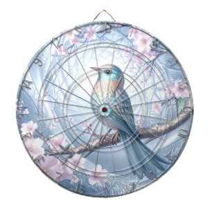 Blaue Vogel-Blumendartscheibe Dartscheibe