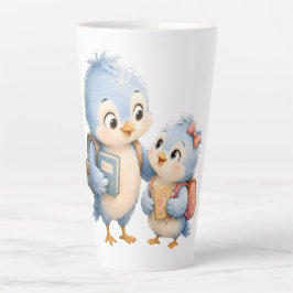 Blaue Vogel-Geschwister Latte-Tasse Milchtasse