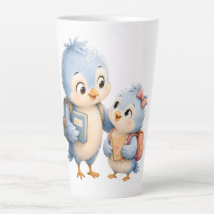 Blaue Vogel-Geschwister Latte-Tasse Milchtasse