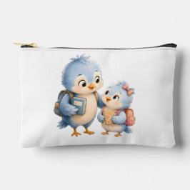 Blaue Vogel-Geschwister-Reisetasche Zubehörtasche