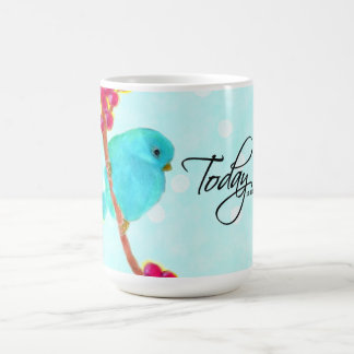 Blaue Vogel - Heute ist ein wirklich guter Tag! Kaffeetasse