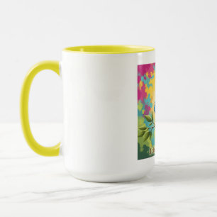 Blaue Vogel-Kaffeetasse Zitat Tasse