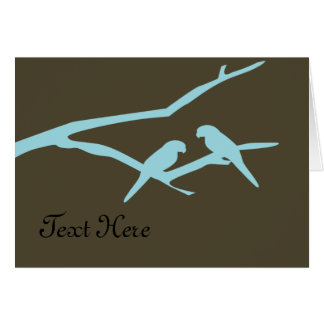 Blaue Vögel kundenspezifisch