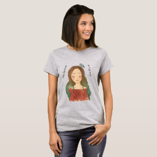 Blaue Vögel Mädchen Flieg Nicht Weg T-Shirt