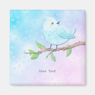 Blaue Vogel Magnet