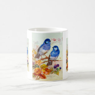 Blaue Vögel Tasse