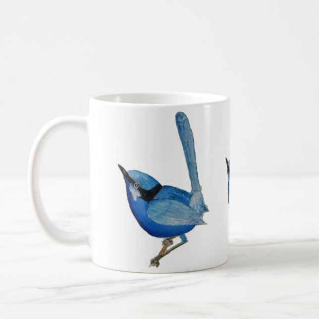 Blaue Vogel-Tasse Tasse (Links)