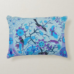 Blaue Vögel und Schmetterlinge Akzente Pillow Zierkissen