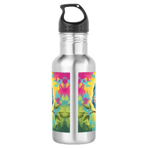 Blaue Vogel Wasserflasche