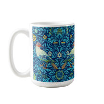 Blaue Vögel William Morris Kunst Design