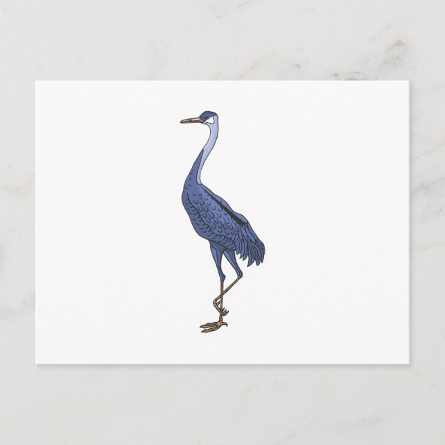 Blaue Vogelbrille Postkarte (Vorderseite)