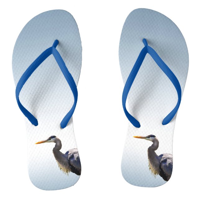 Blaue Vogelgrippe Flip Flops (Fußbett)