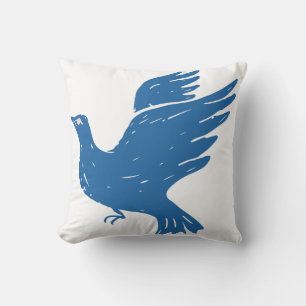 Blaue Vogels Kissen