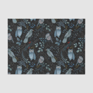 Blaue Vogelscheuche Seidenpapier