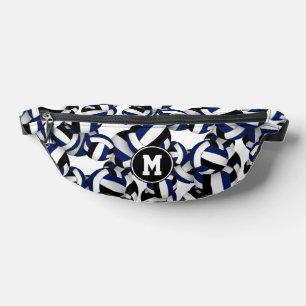 Blaue Volleyballmannschaft - mit Monogramm Bauchtasche