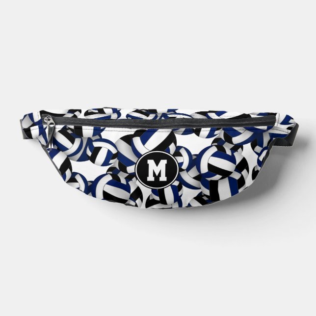 Blaue Volleyballmannschaft - mit Monogramm Bauchtasche (Ablage )