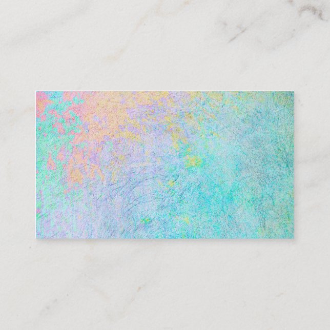 Blaue Vorlage für benutzerdefinierte Visitenkarten Visitenkarte (Rückseite)