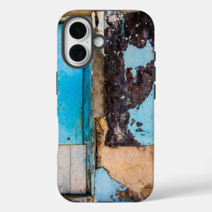 Blaue Wand und Tür iPhone 16 Hülle