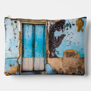 Blaue Wand und Tür Zubehörtasche