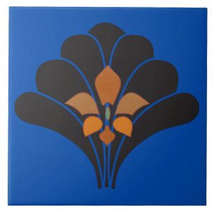Blaue Wandfliese - Deko Fliese