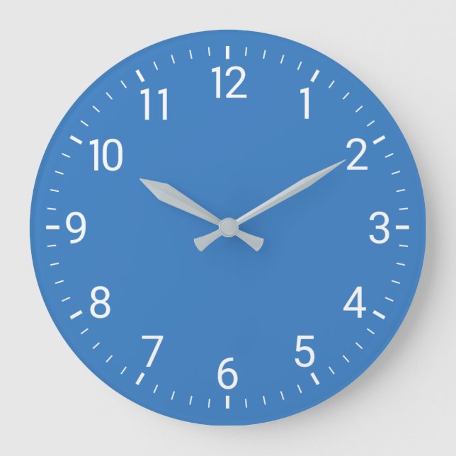 Blaue Wanduhr (Vorderseite)