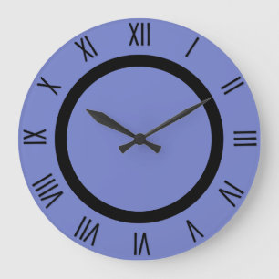 Blaue Wanduhr Periwinkle