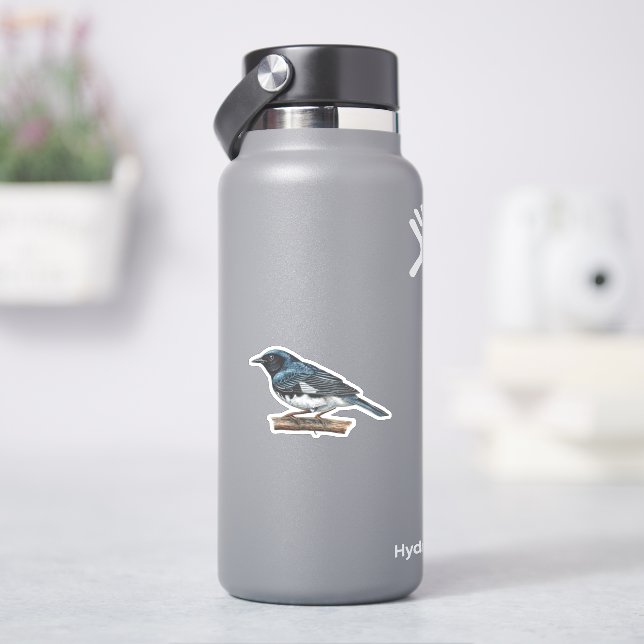 Blaue Warbler-Sticker Aufkleber (HydroFlask)