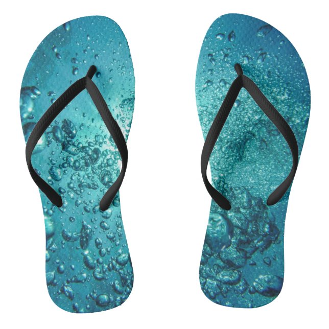 Blaue Wasserblasen  Flip Flops (Fußbett)